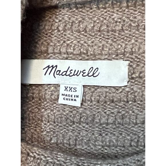 Madewell Size XXS Sweater Brown Mock Neck Soft - Picture 11 of 12